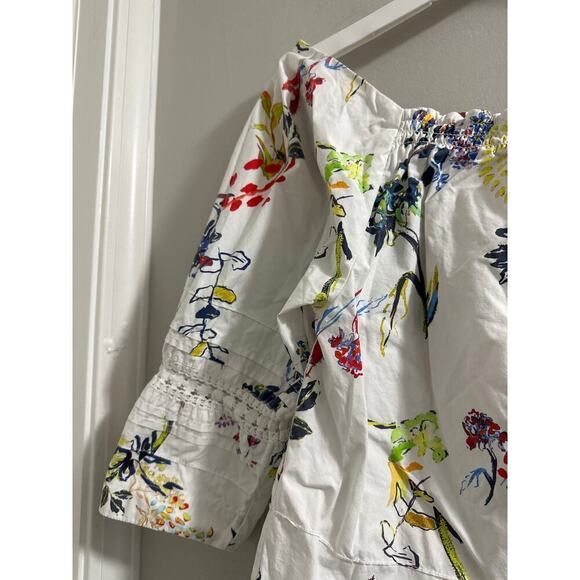 🔴Tanya Taylor Stassi Floral Crochet Cotton‎ Top size 0 - Picture 3 of 7